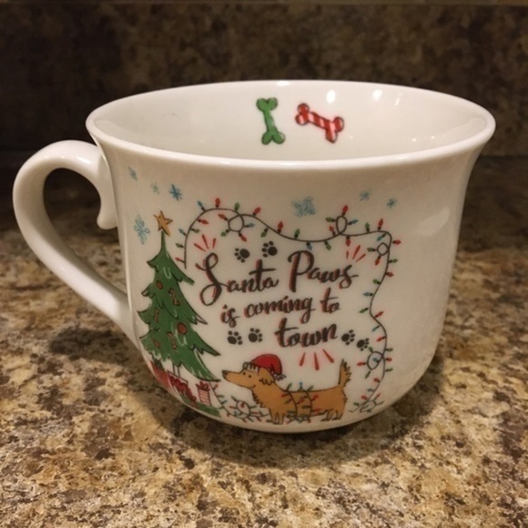 Pfaltzgraff Santa Paws is Coming to Town Coffee Mug Cup - Picture 2 of 8